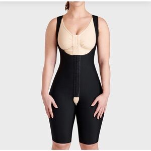 Marena Recovery Post Surgery Black Bodysuit Women's Size L